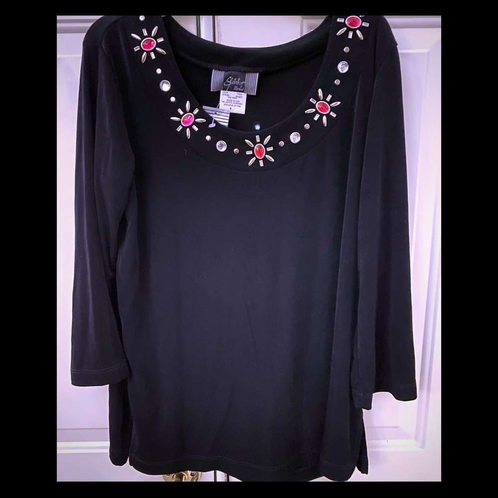 Women’s Slinky rhinestone blouse